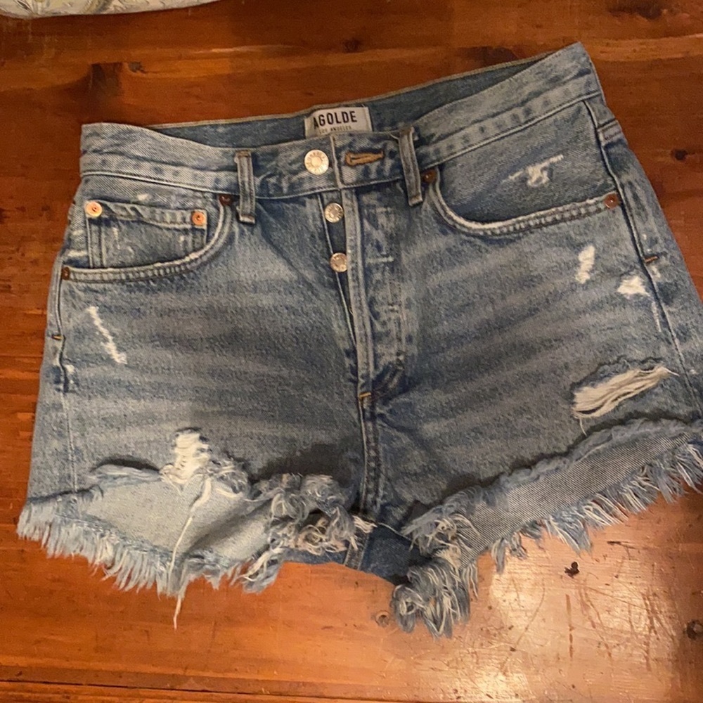 AGOLDE PARKER VINTAGE DENIM SHORTS